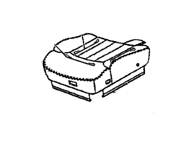 GMC 12376334 COVER,DRIVER SEAT CUSHION(GRAY)