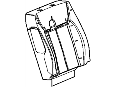 Cadillac 20906432 COVER,PASSENGER SEAT BACK(LINEN)
