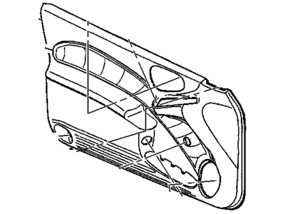 Pontiac 22628559 TRIM,FRONT SIDE DOOR(INCLUDES 15,23,26-27,32-33,38-39)(GRAY)