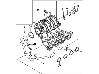 Chevy Aveo Intake Manifold - 25189257