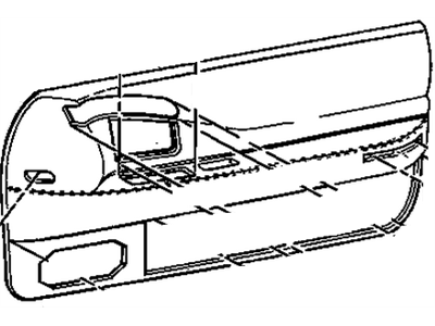 Cadillac 12537803 Door Trim Panel