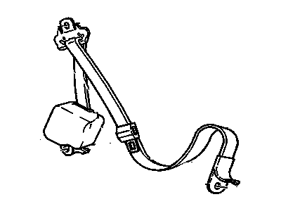 GMC K2500 Suburban Seat Belt - 12549709