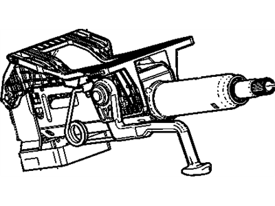 Cadillac 23340983 COLUMN,STEERING(SEE GROUP 06 "STEERING SYSTEM & RELATED PARTS" FOR DETAILED ILLUSTRATED VIEW)