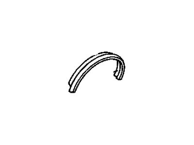 15967840 GM Wheel Opening Molding, Rear Passenger Side Illustration 1 of 1