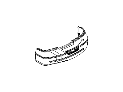 Chevy 10227215 Bumper Cover