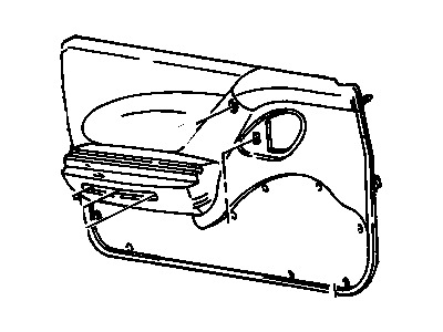 Pontiac 12351322 Door Trim Panel