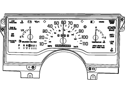 Buick 16192434 Gauge Cluster