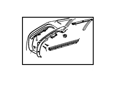 Oldsmobile 10215164 Rear Pillar Trim