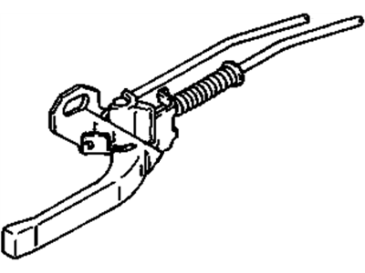 Chevy 96056303 HANDLE, FRONT DOOR INSIDE-LH (BLUE)(M68)(1987,88)