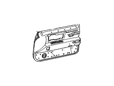 Cadillac 3636734 Door Trim Panel
