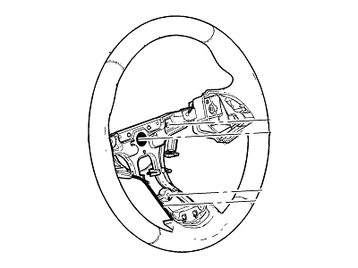 Cadillac 23193054 WHEEL,STEERING(INCLUDES 2,4,5,7-11)(BLACK)(SUEDE)