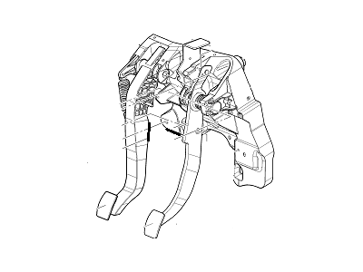 Chevy 95037415 PEDAL,BRAKE & CLUTCH(INCLUDES 8,13)(*KIT1)