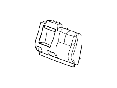 Chevy 20758163 COVER,REAR SEAT BACK(INCLUDES 61)(EBONY)