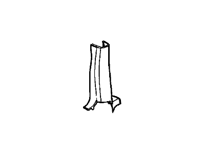16663170 GM Center Pillar Trim, Oak, Lower Illustration 1 of 1