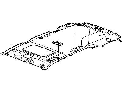 Buick 19151032 PANEL,HEADLINING TRIM(INCLUDES 1)(GRAY)(LESS ROOF RAIL AIRBAG)(W/SINGLE TAN 3-WAY CONNECTOR #19116072)