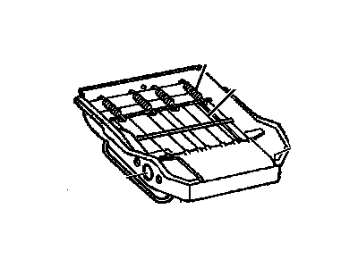 Chevy 12472109 FRAME,PASSENGER SEAT CUSHION(16.717)