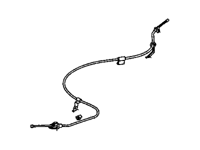 Pontiac Vibe Parking Brake Cable - 19184311