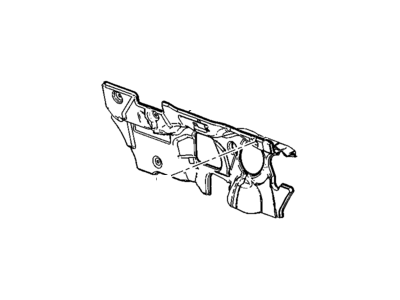 Buick 9062694 INSULATOR,DASH PANEL OUTER(W/O ALUMINUM)(W/ A DEPRESSION AND HOLE FOR AIR INLET MODULE STUD ATTACHMENT. 1ST DESIGN SEE 09076342.)