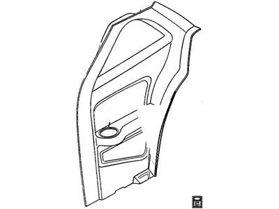 Pontiac 22579588 Quarter Trim Panel