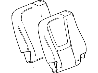 Chevy 22875174 CUSHION,REAR SEAT BACK(INCLUDES 1-12,20,23-25)(BLACK)(CERAMIC WHITE ACCENT THREAD)