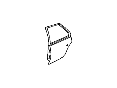 GM 22581094 Door Shell, Rear Passenger Side 22581094 GM Door Shell, Rear Passenger Side Illustration 1 of 1