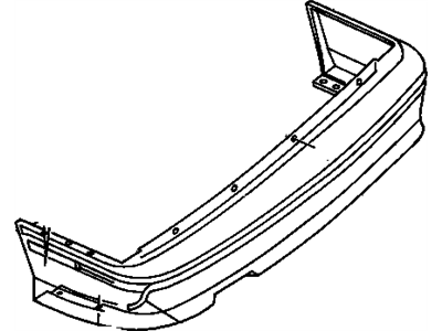 Chevy 22548855 FASCIA,REAR BUMPER(BLACK)(PAINT TO MATCH)