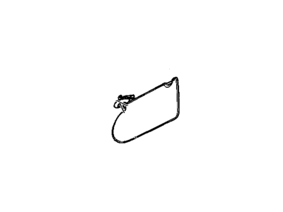 Pontiac 10360256 SUNSHADE,(INCLUDES 14,40,41)(GRAY)(W/MAP STRAP ON VISOR)(FOR 2ND DESIGN SEE 15299197)