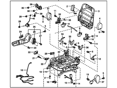 Pontiac 19204933 SEAT,PASS(W/BELT)(GRAY)(INCLUDES: INFLATOR RESTRAINT MODULE, POSITION SENSOR,& ADJUSTER COVERS)(DOUBLE STITCH)(1ST DESIGN 19185010)