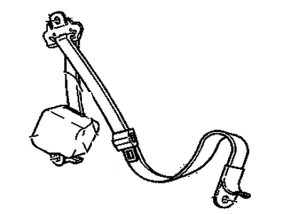 Chevy 12542193 Seat Belt Assembly