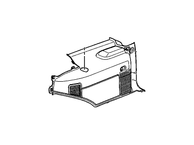Cadillac 15133248 PANEL,BODY SIDE TRIM(INCLUDES 5,6,9-11)(PEWTER)