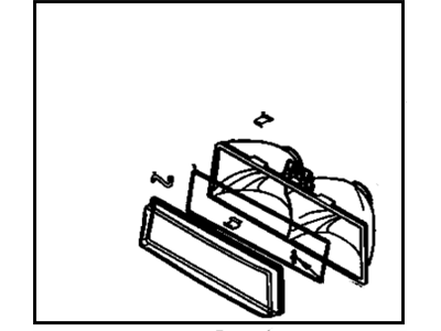 Pontiac 16516769 Lens & Housing