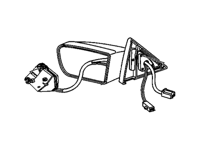 Cadillac 25663861 Mirror Assembly
