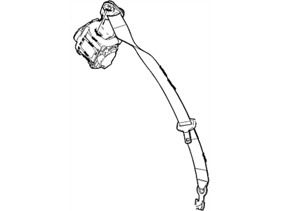 Chevy 19352954 BELT KIT,PASSENGER SEAT (RETRACTOR SIDE)(W/PRE-TENSIONER)(INCLUDES 2-4,11)(RED)