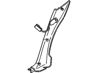 Pontiac 10249106 Lower Quarter Trim