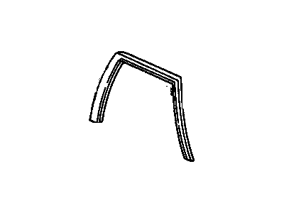 GM 22575533 Window Molding, Rear Driver Side 22575533 GM Window Molding, Rear Driver Side Illustration 1 of 1
