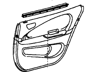 Chevy 16636720 Rear Door Trim