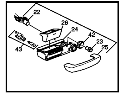 Cadillac 9105099 Ashtray Assembly