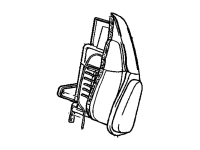 88934709 GM Cover, Av5 - Front High Back Bucket Seat Back Illustration 1 of 1