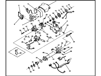 Buick Steering Column - 15247331