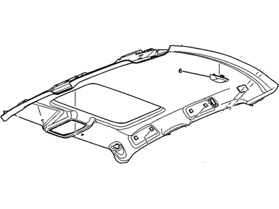 Cadillac 25961425 PANEL,HEADLINING TRIM(INCLUDES 25)(LINEN)(W/PROVIDENCE 