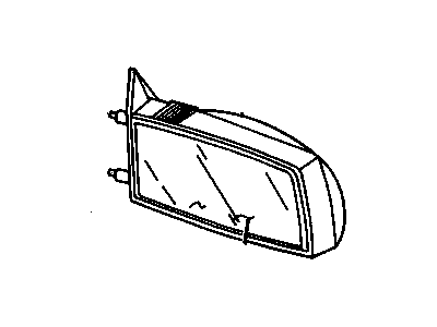 1992 Chevy Cavalier Side View Mirrors - 22570242