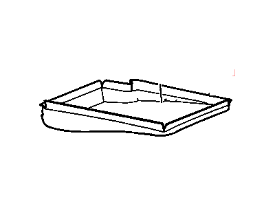 Buick 89039896 COVER,REAR SEAT ARMREST LOWER(PART OF 1)(GRAY)
