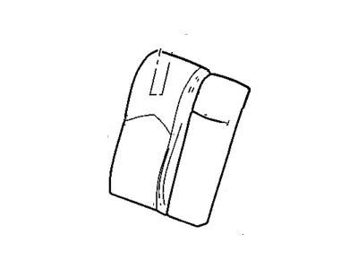 Cadillac 22794853 COVER,REAR SEAT BACK(INCLUDES 29,30)(TITANIUM)(*KIT1)