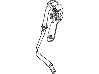 Cadillac 10369737 BELT,PASSENGER SEAT(RETRACTOR SIDE)(GRAY)