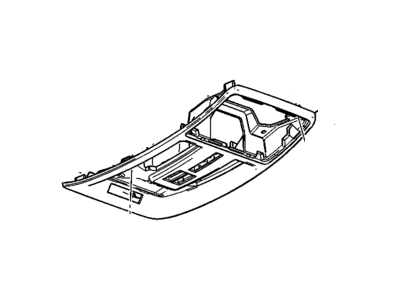 Cadillac 23448084 CONSOLE,ROOF(INCLUDES 2-5,7,9-14,17-20)(TITANIUM)