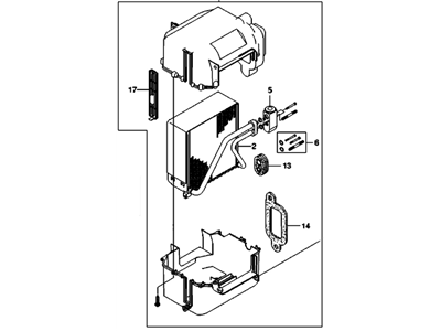 Chevy 96539681 Evaporator Core