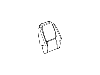 Chevy 19150269 COVER,PASSENGER SEAT BACK(CASHMERE)