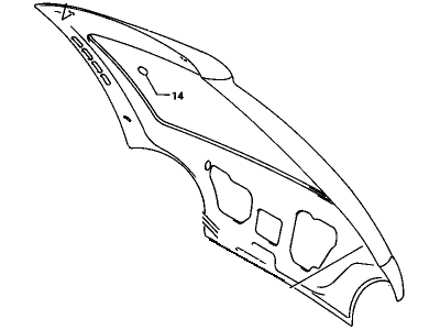 Chevy 91171445 Lift Gate Panel