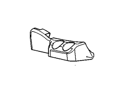 Buick 88954058 HOLDER,REAR SEAT CUP(LEFT HAND SEAT ONLY)(OAK)(SIDE SHIELD)(11.655)
