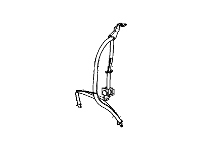 Chevy 12472697 Lap & Shoulder Belt